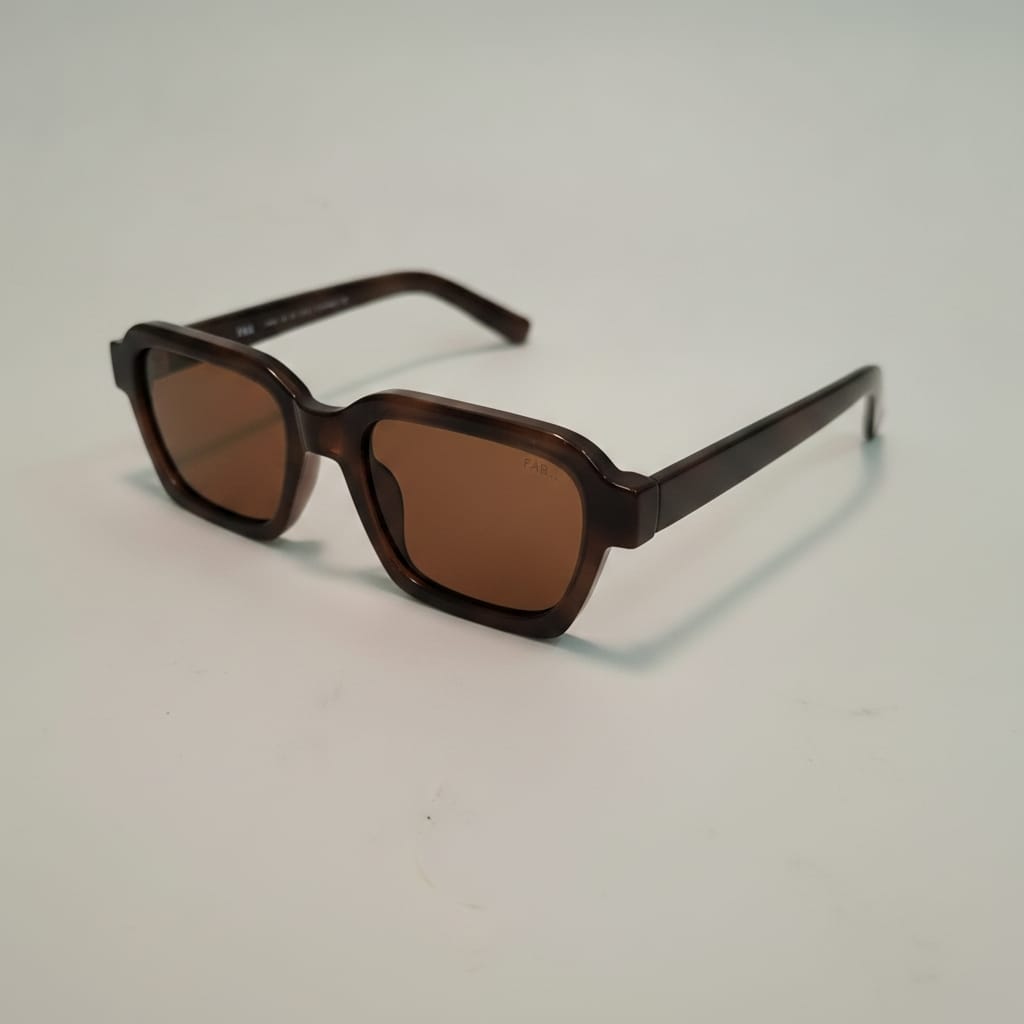 Elegant Square Sunglasses for Men - Brown