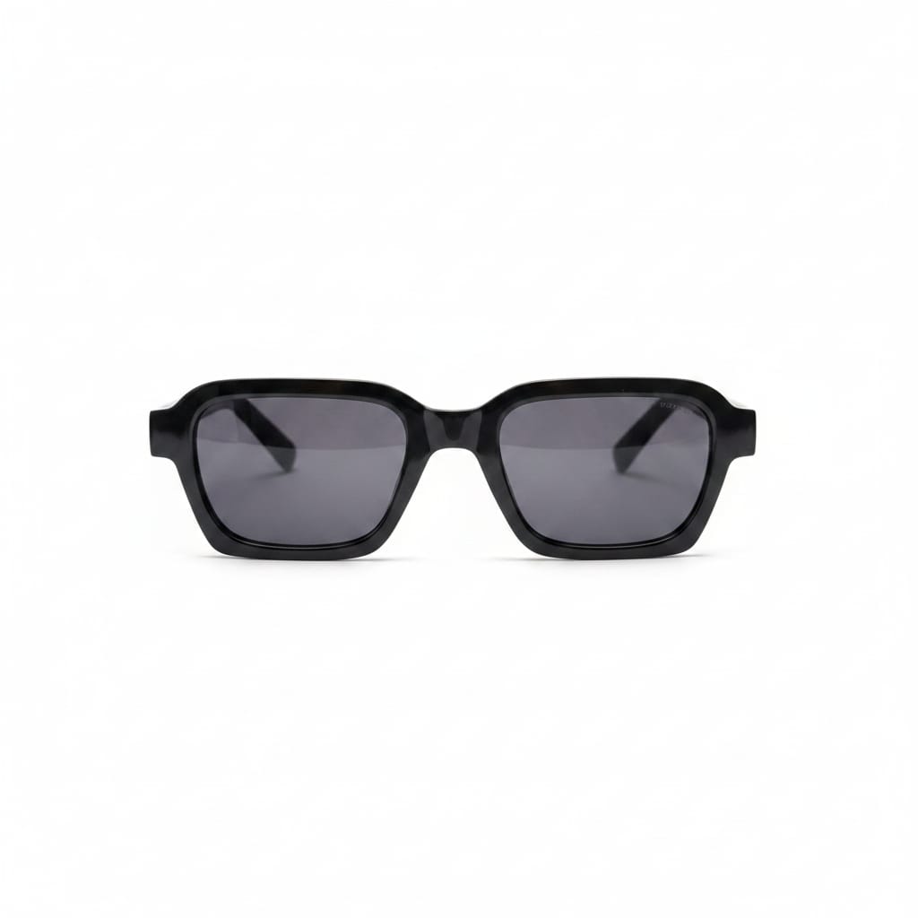 Elegant Square Sunglasses for Men - Black