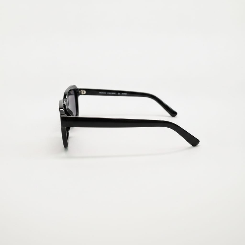 Elegant Square Sunglasses for Men - Black