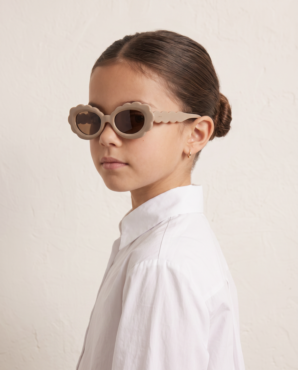 Cloud-shaped sunglasses for girls - Beige