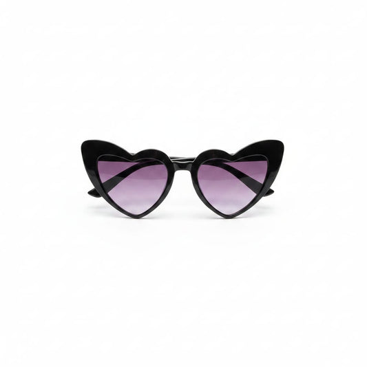 Heart-shaped glasses for girls - Black
