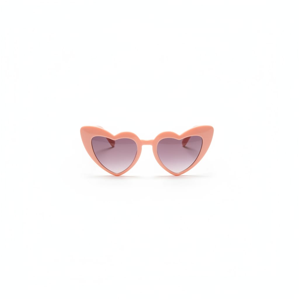 Heart-shaped glasses for girls - Pink