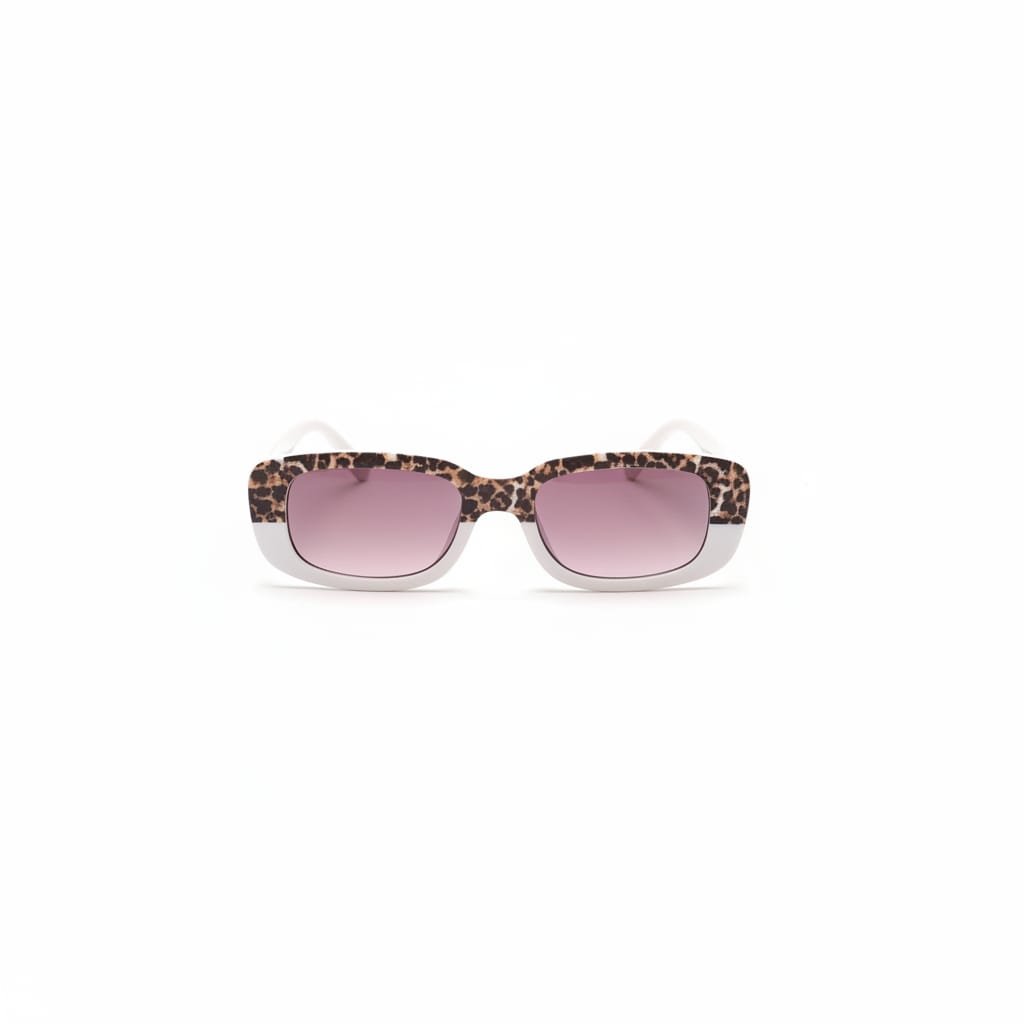 Bicolor leopard print glasses for girls - Pink