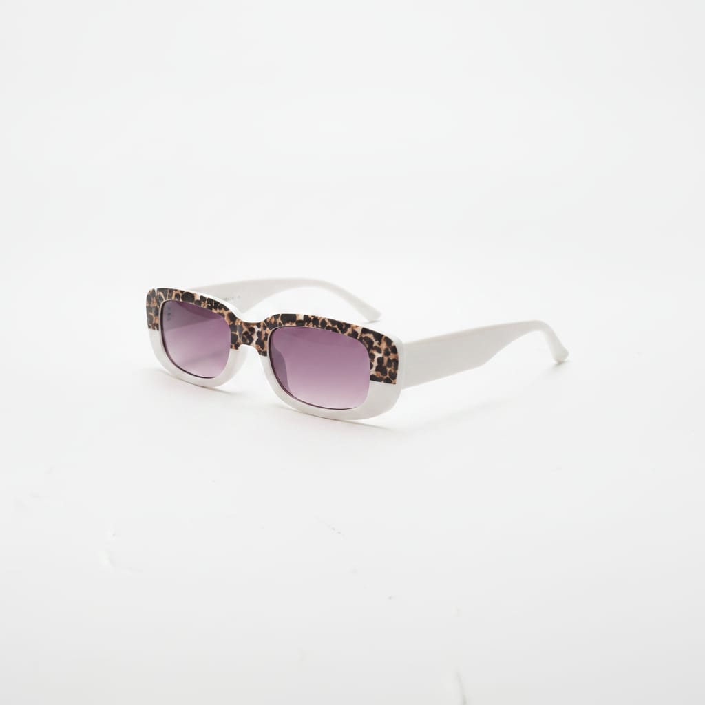 Bicolor leopard print glasses for girls - Pink