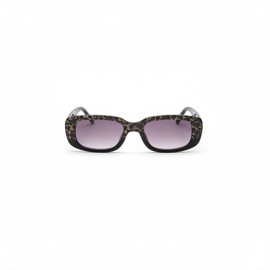 Bicolor leopard print glasses for girls - Black