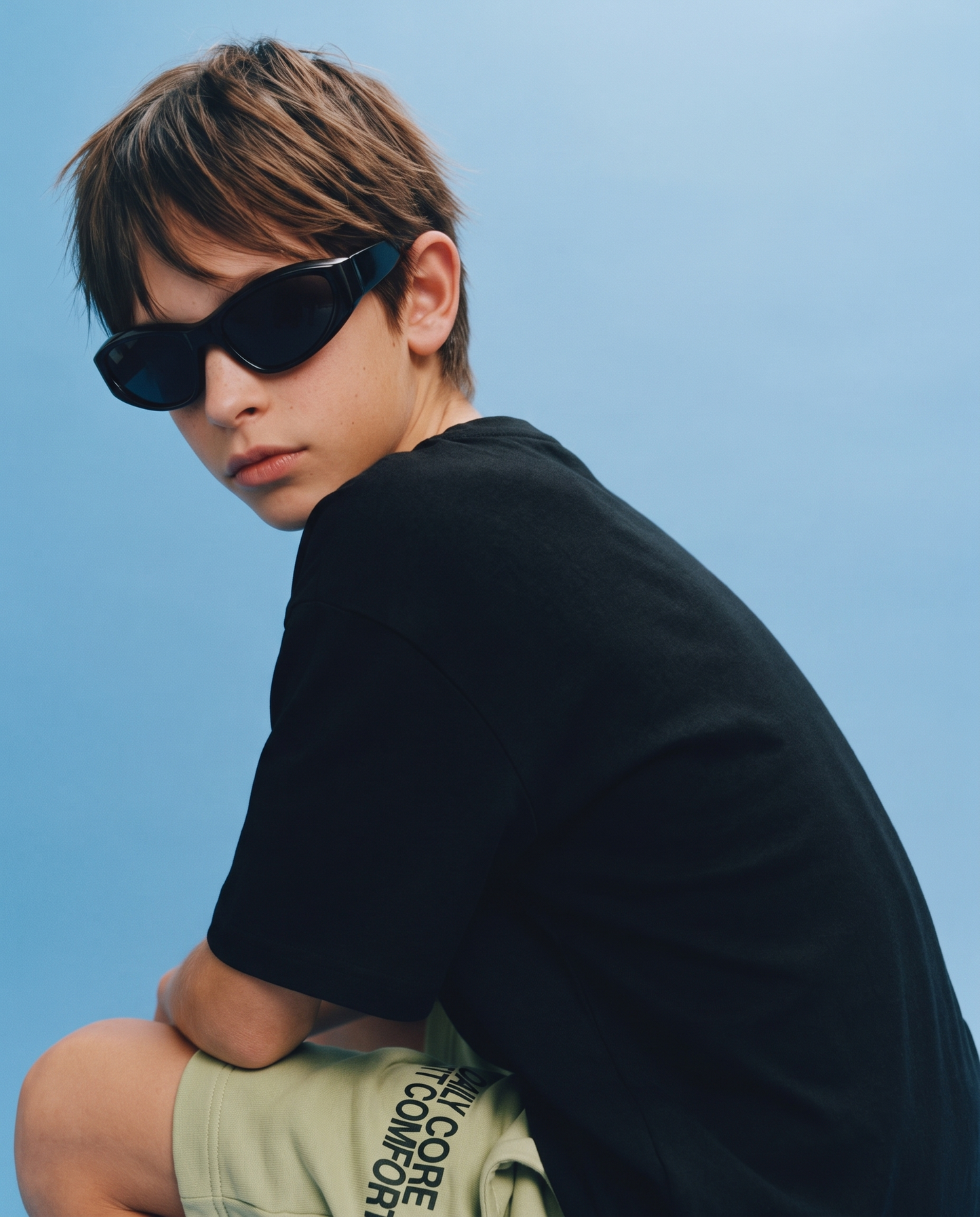 Children's sunglasses with mirror lenses - Black