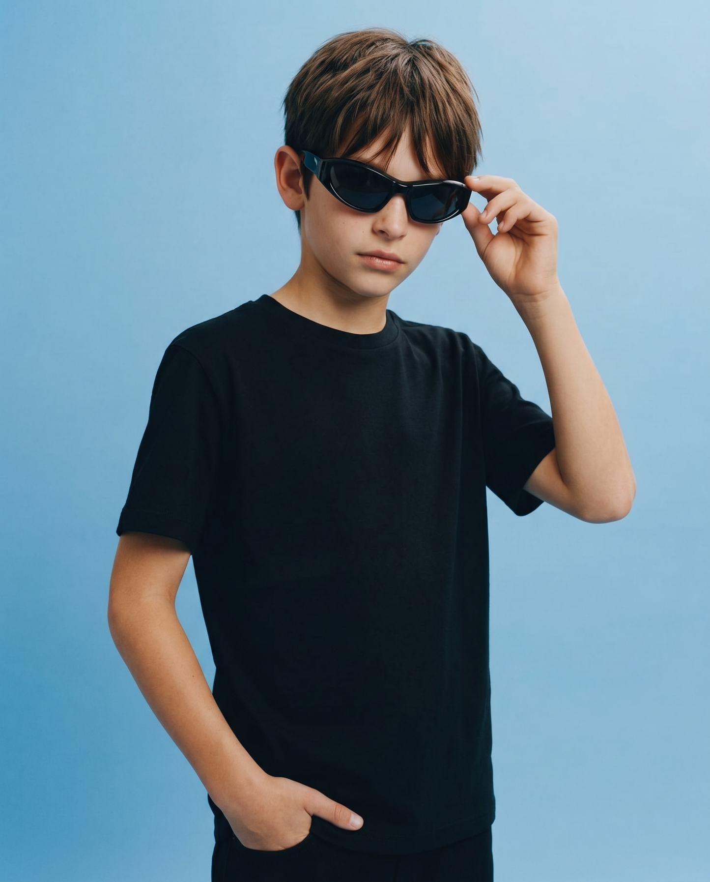 Children's sunglasses with mirror lenses - Black
