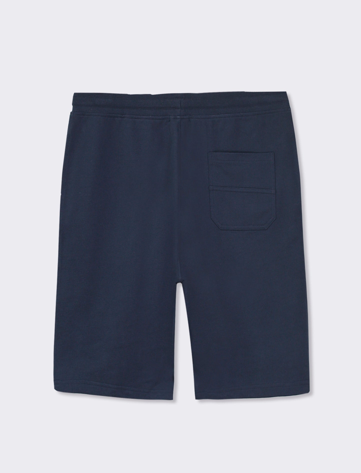 Bermuda in felpa con vita jogger - Blu