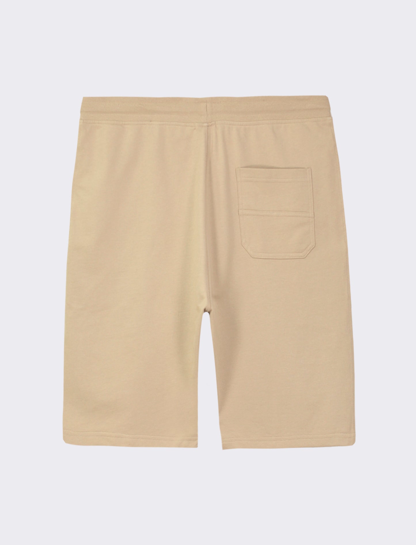 Bermuda in felpa con vita jogger - Beige