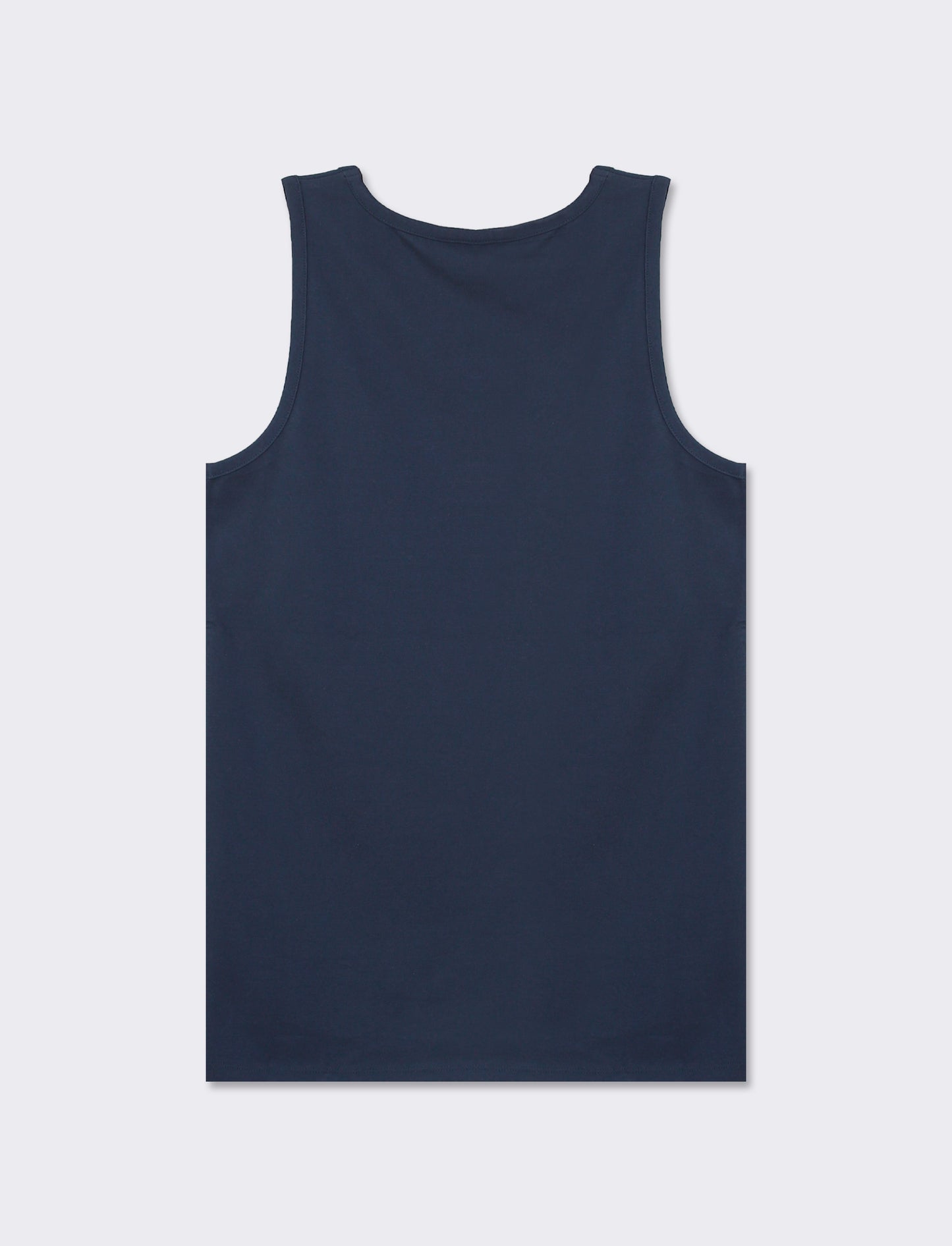 Cotton Stretch Slim Fit Tank Top - Blue