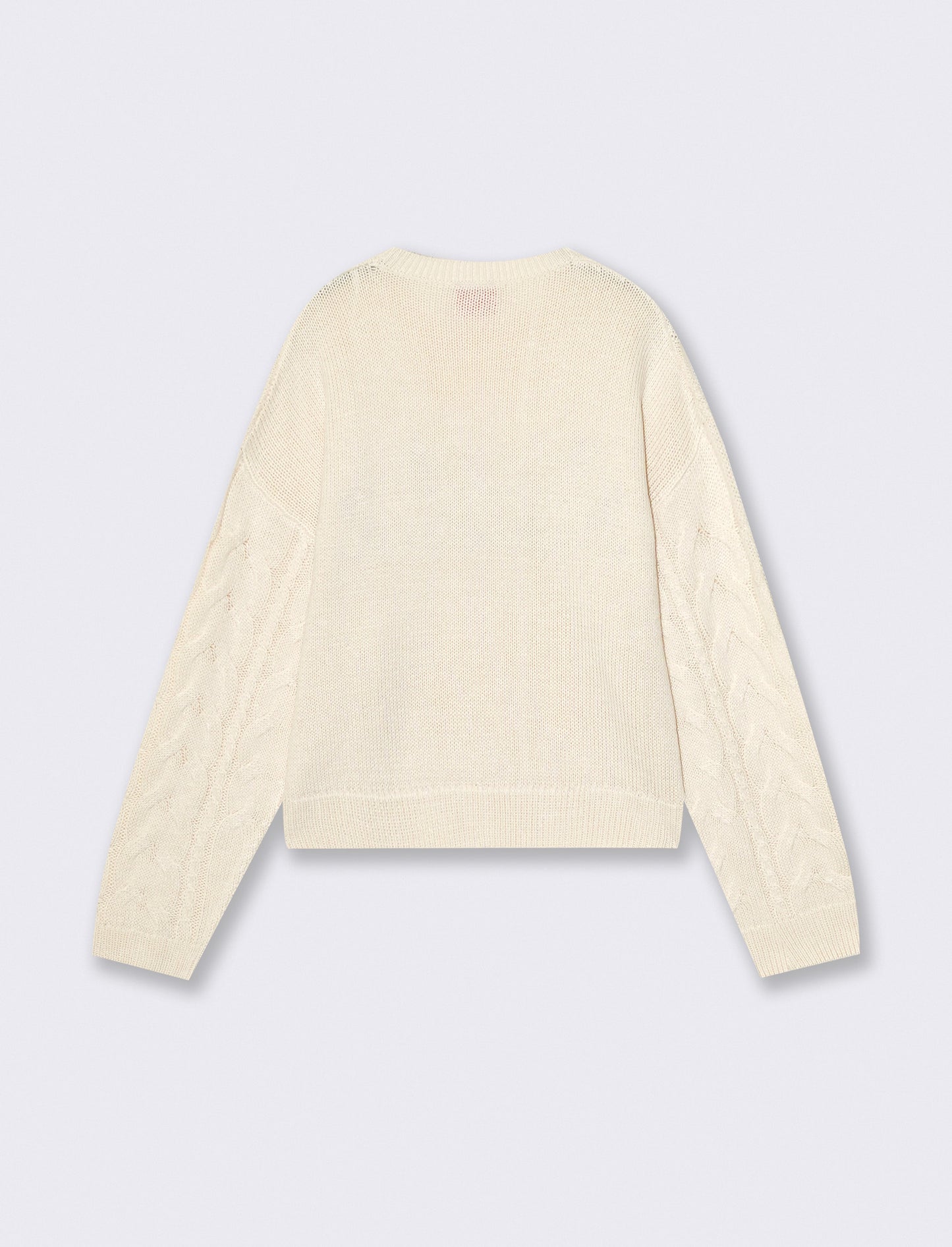 Long sleeve top with elegant embroidery - Beige