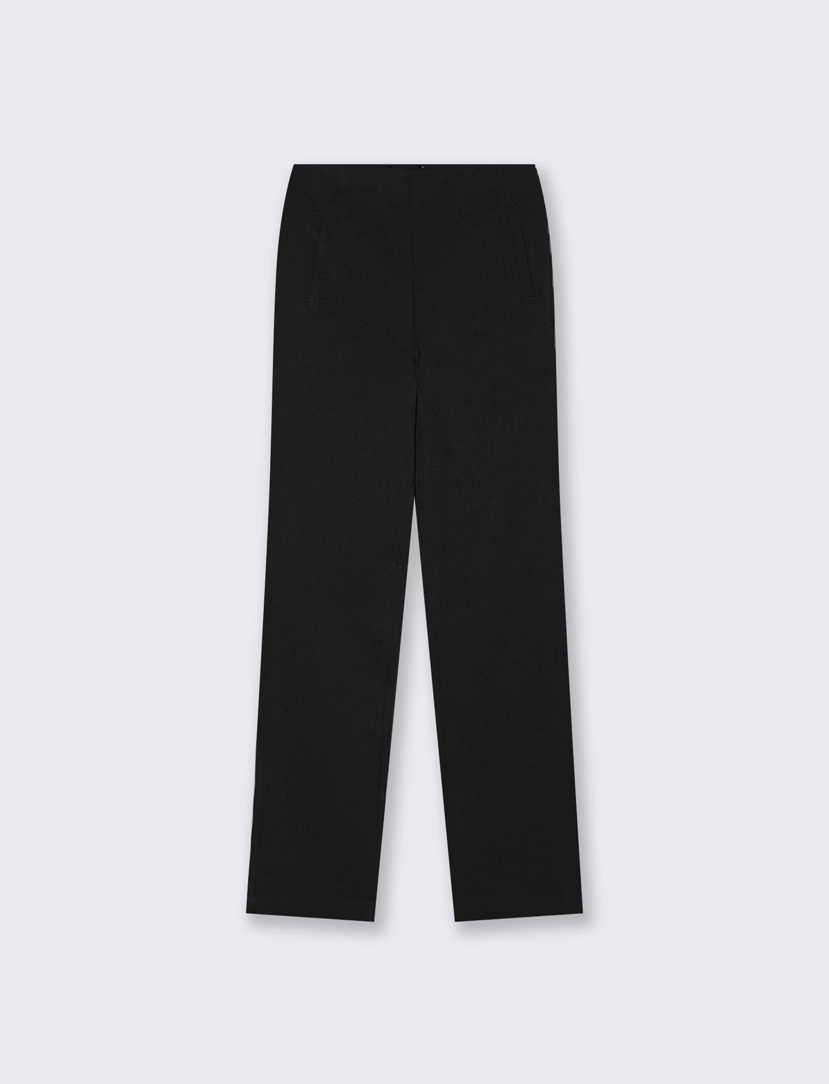 High-waisted flare skinny pants - Black