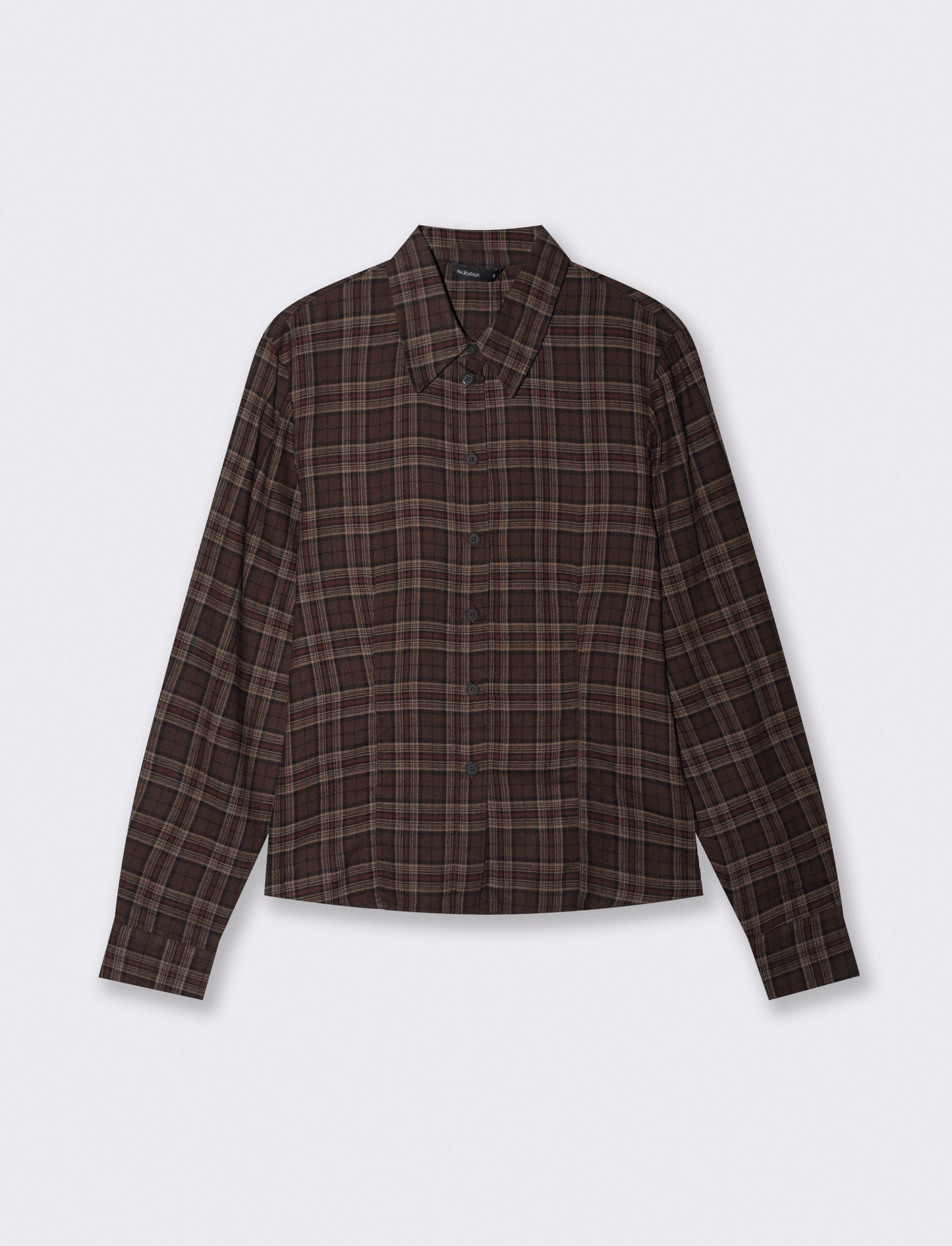 Camicia a quadri manica lunga slim - var 1