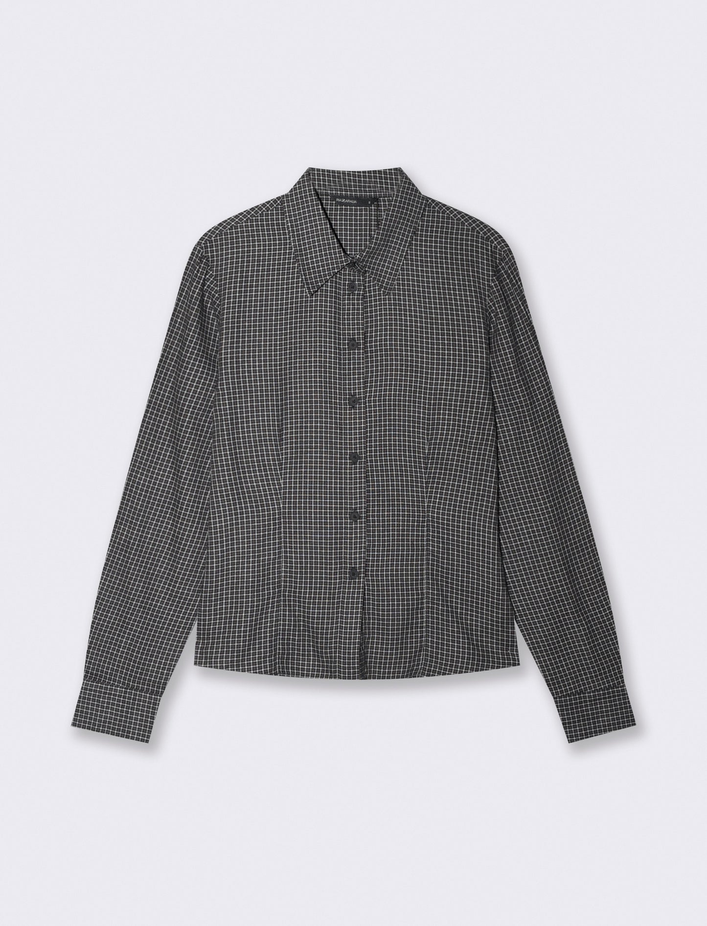 Camicia a quadri manica lunga slim - var 2