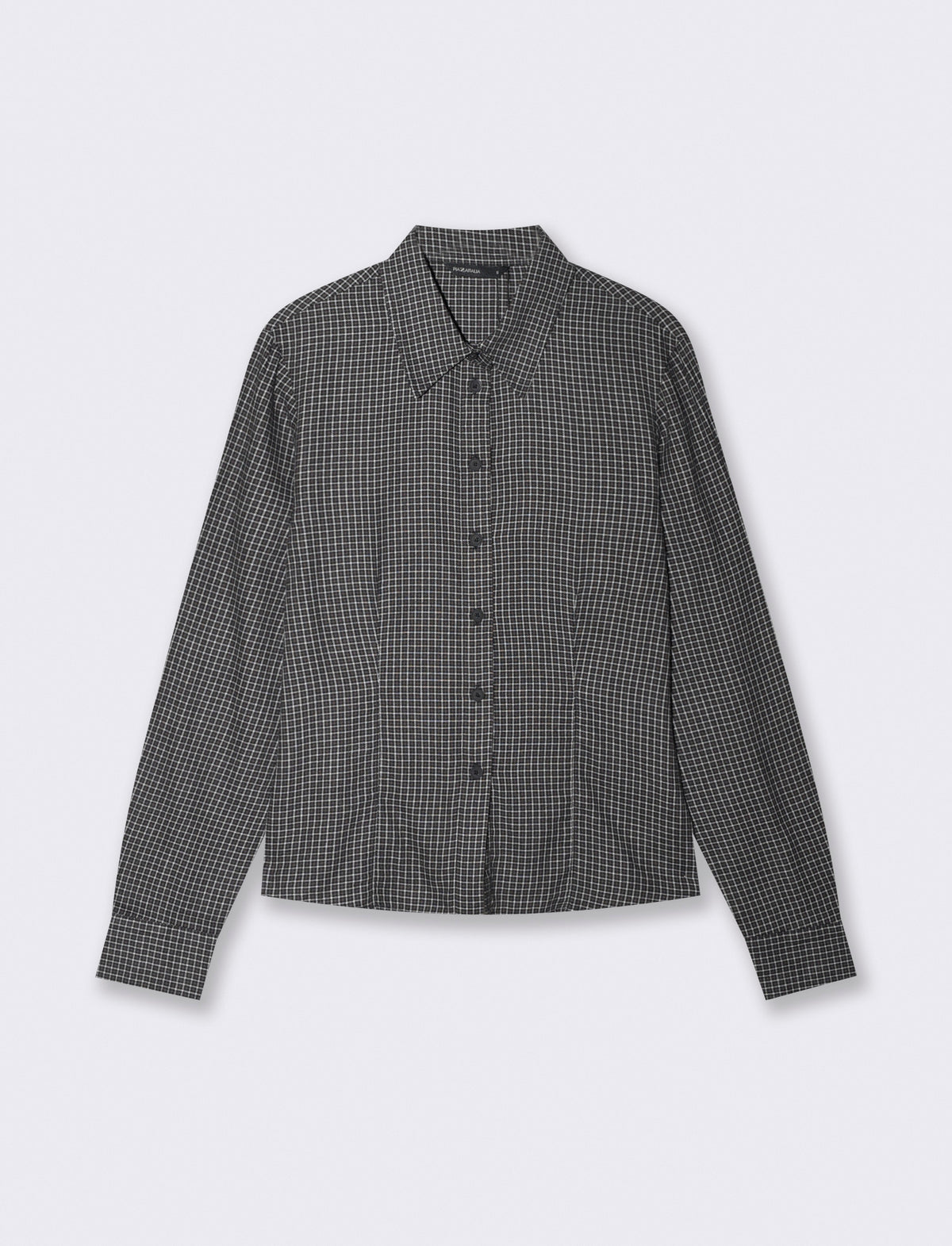 Long Sleeve Slim Fit Checkered Shirt - 
