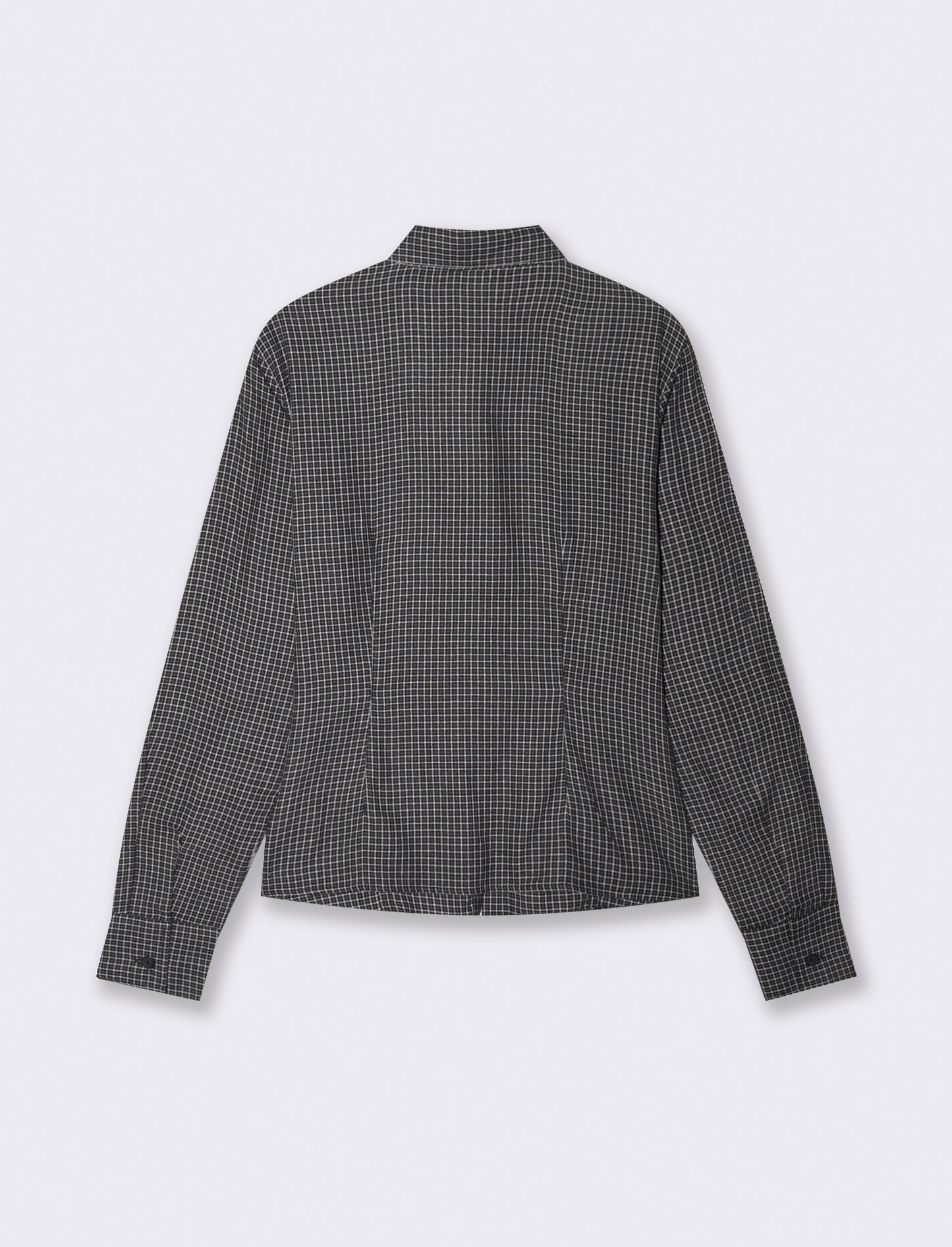 Camicia a quadri manica lunga slim - var 2