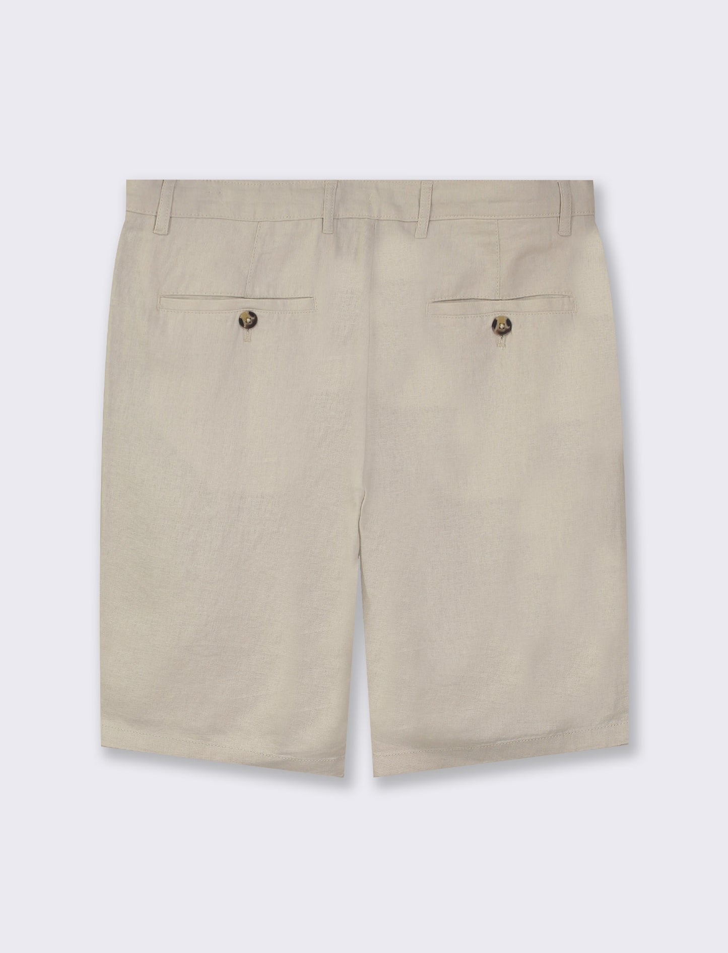 Bermuda chino linen blend con laccio - Beige