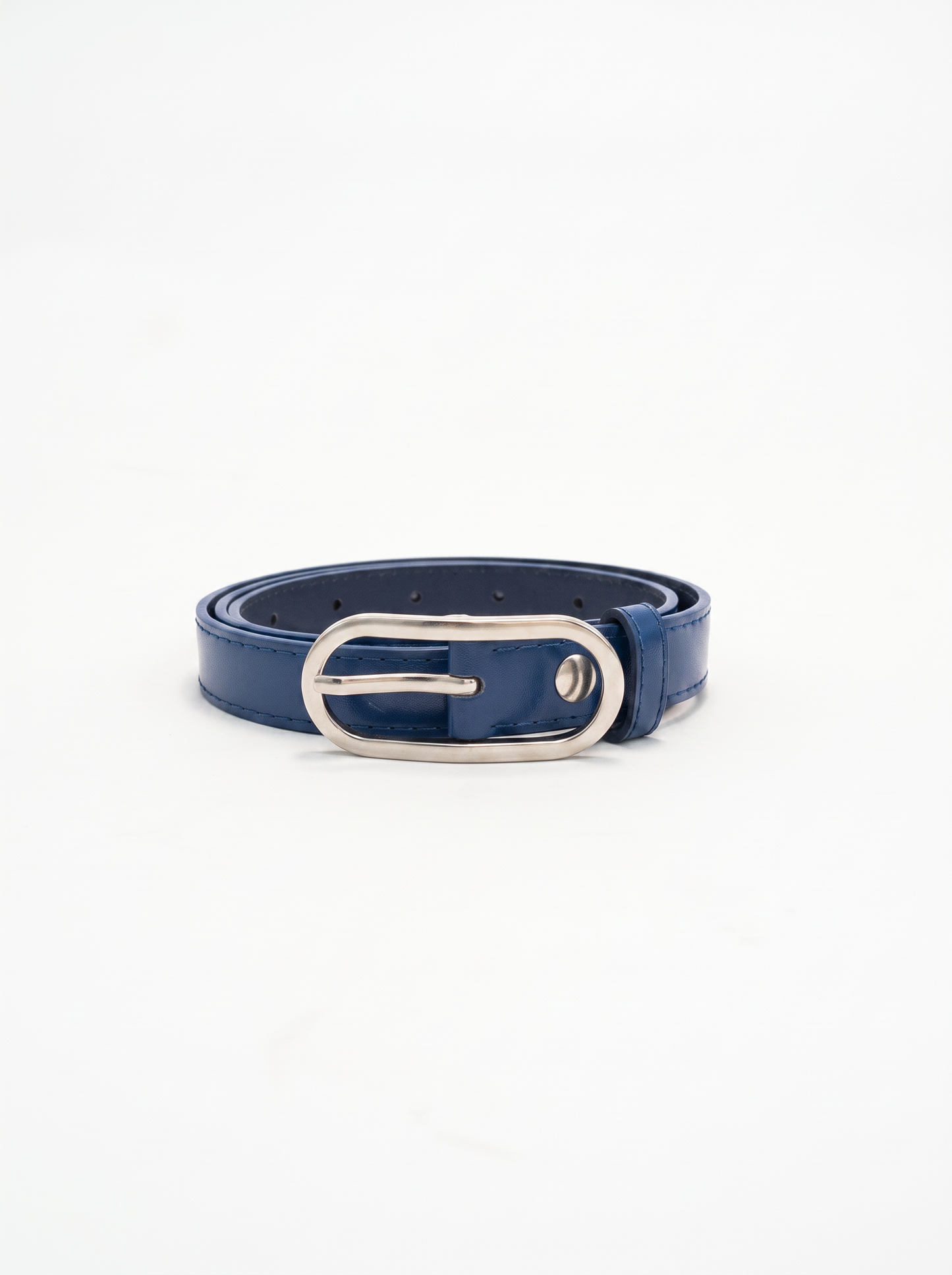Cintura vernice sottile da h 2 cm - Blu