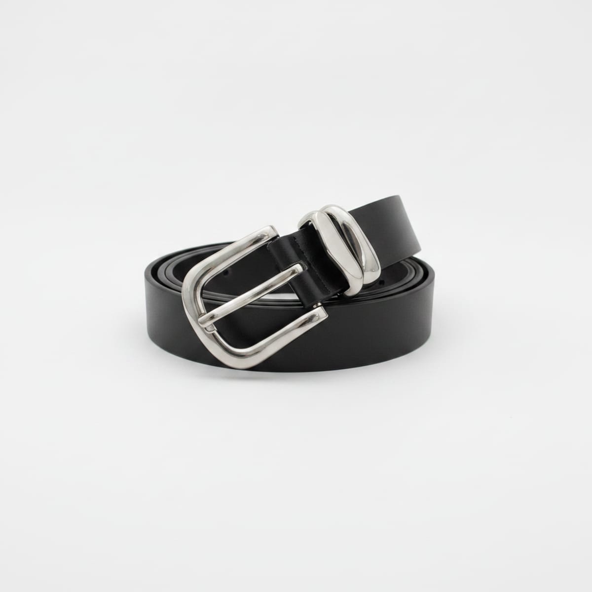 Cintura basic 2 passanti in metallo 3 cm - Oro