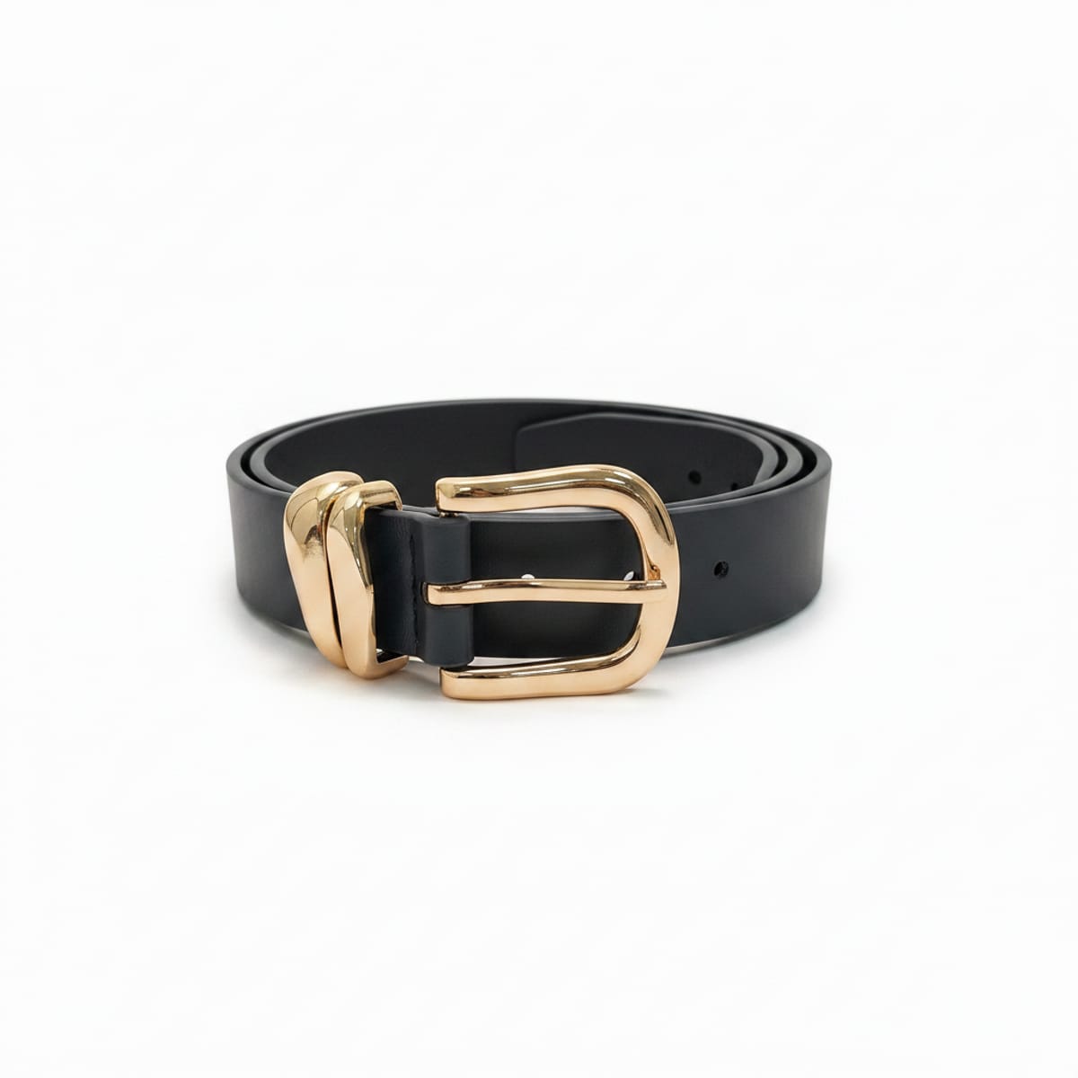Basic belt with 2 metal loops 3 cm - Grey