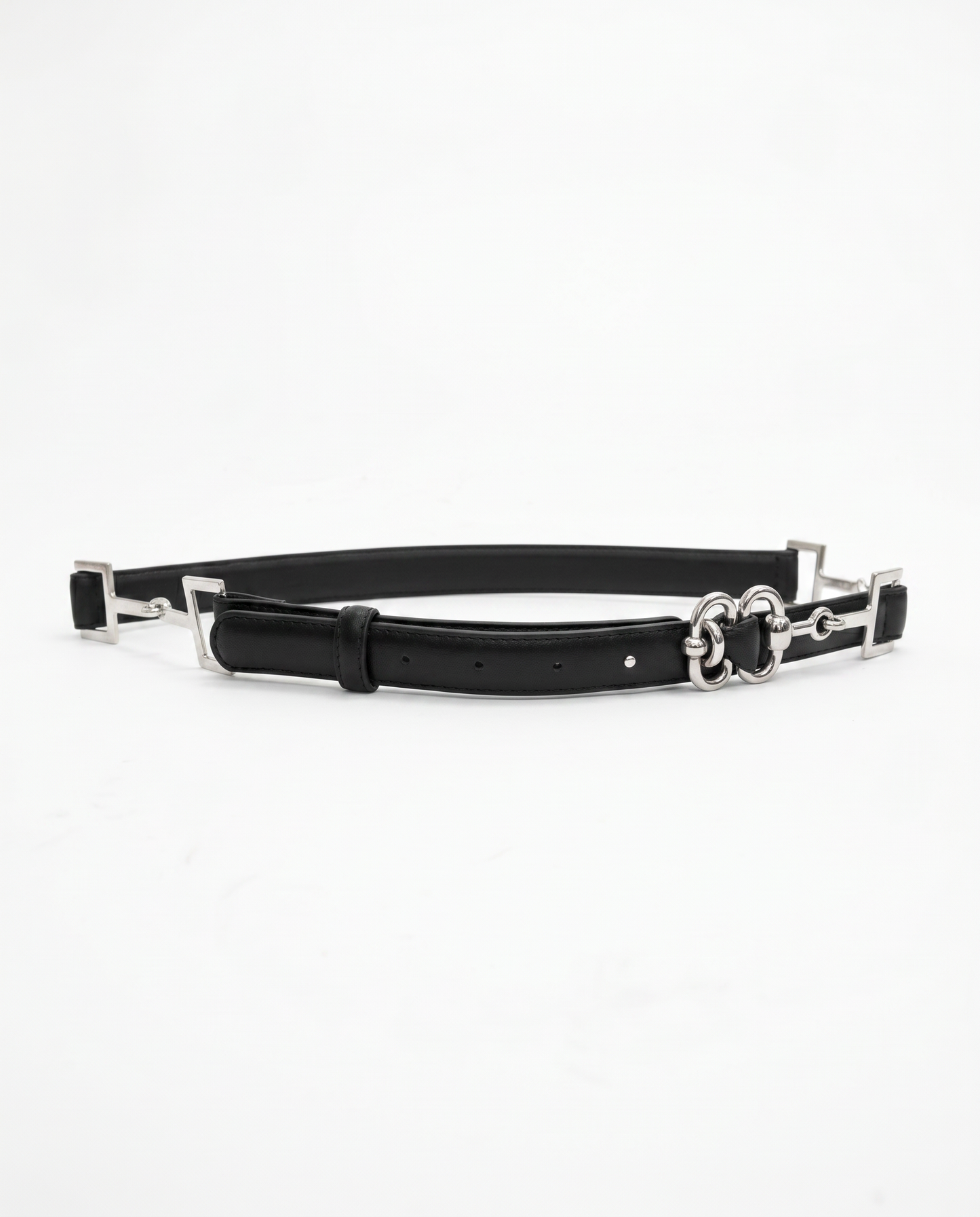 Cintura doppio ganci h 2 cm - Argento