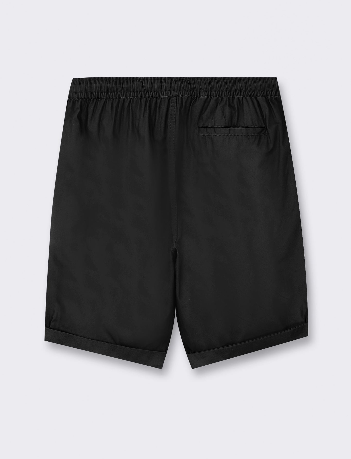 Bermuda jogger in cotone leggero - Nero