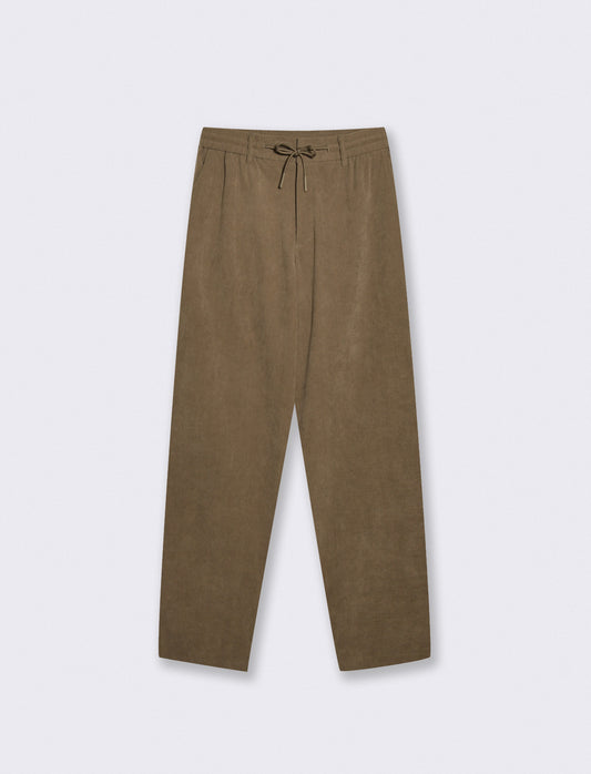 Pantaloni Jogger Velluto Easy Formal Fit Uomo - Moro