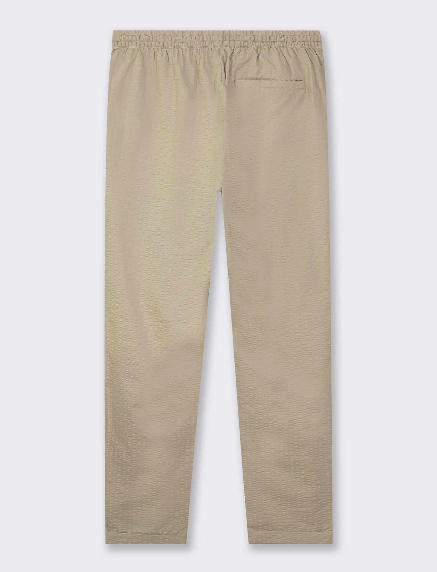 Pantaloni jogger in seersucker - Beige