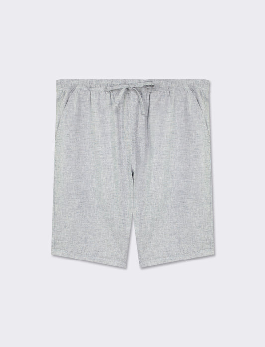 Bermuda jogger linen blend - CARTA DA ZUCCHERO