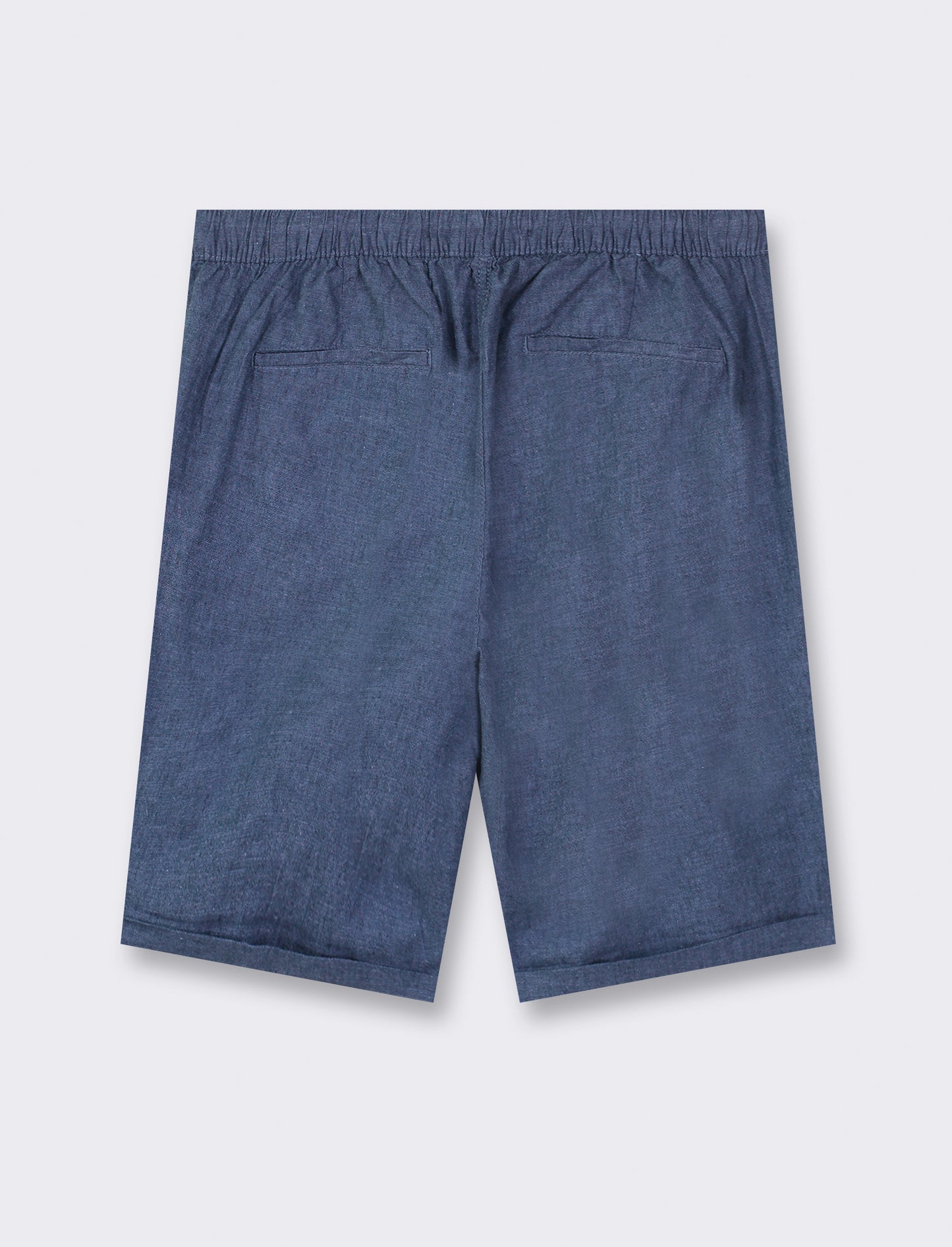 Bermuda chino jogger linen blend - Denim