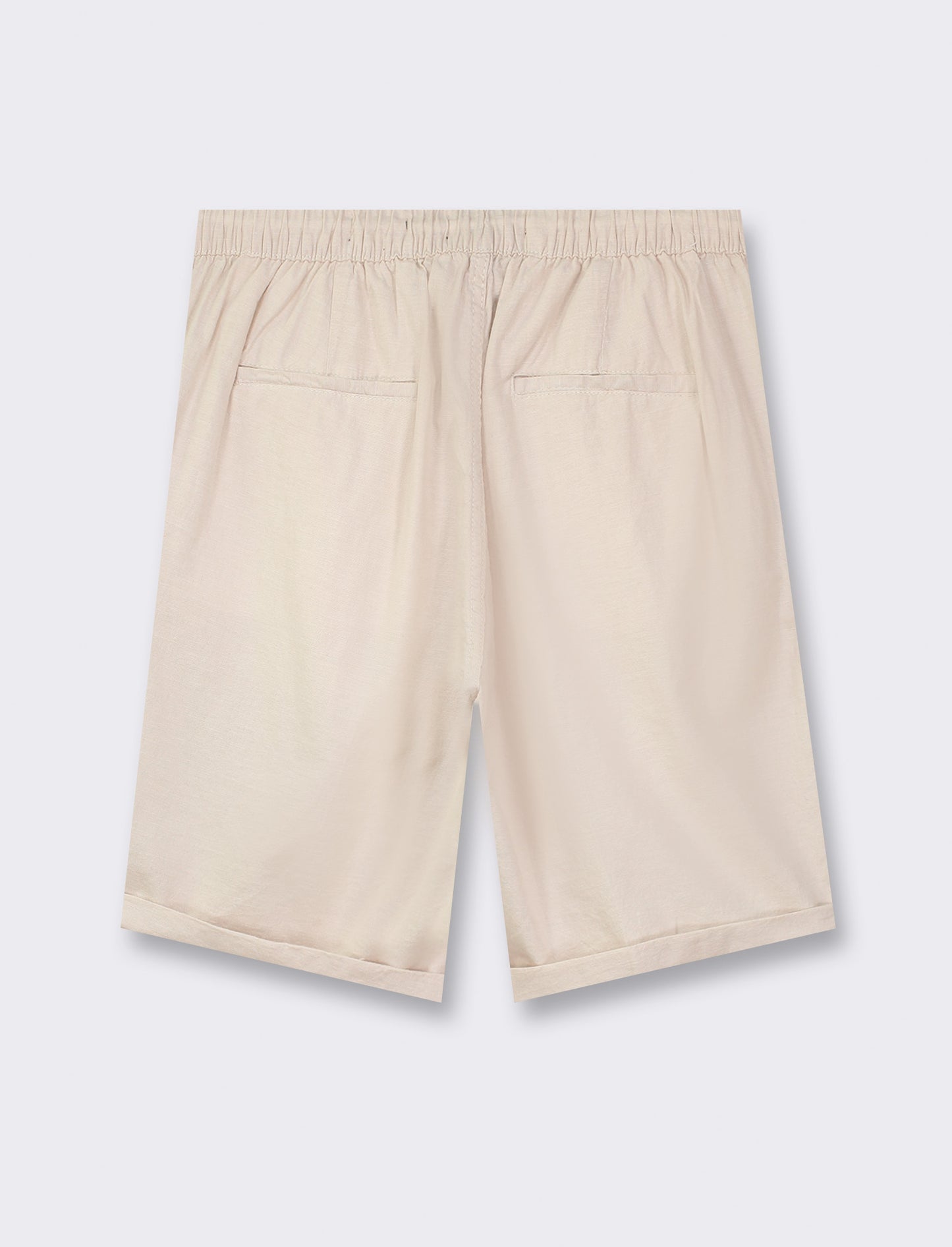 Bermuda chino jogger linen blend - Beige