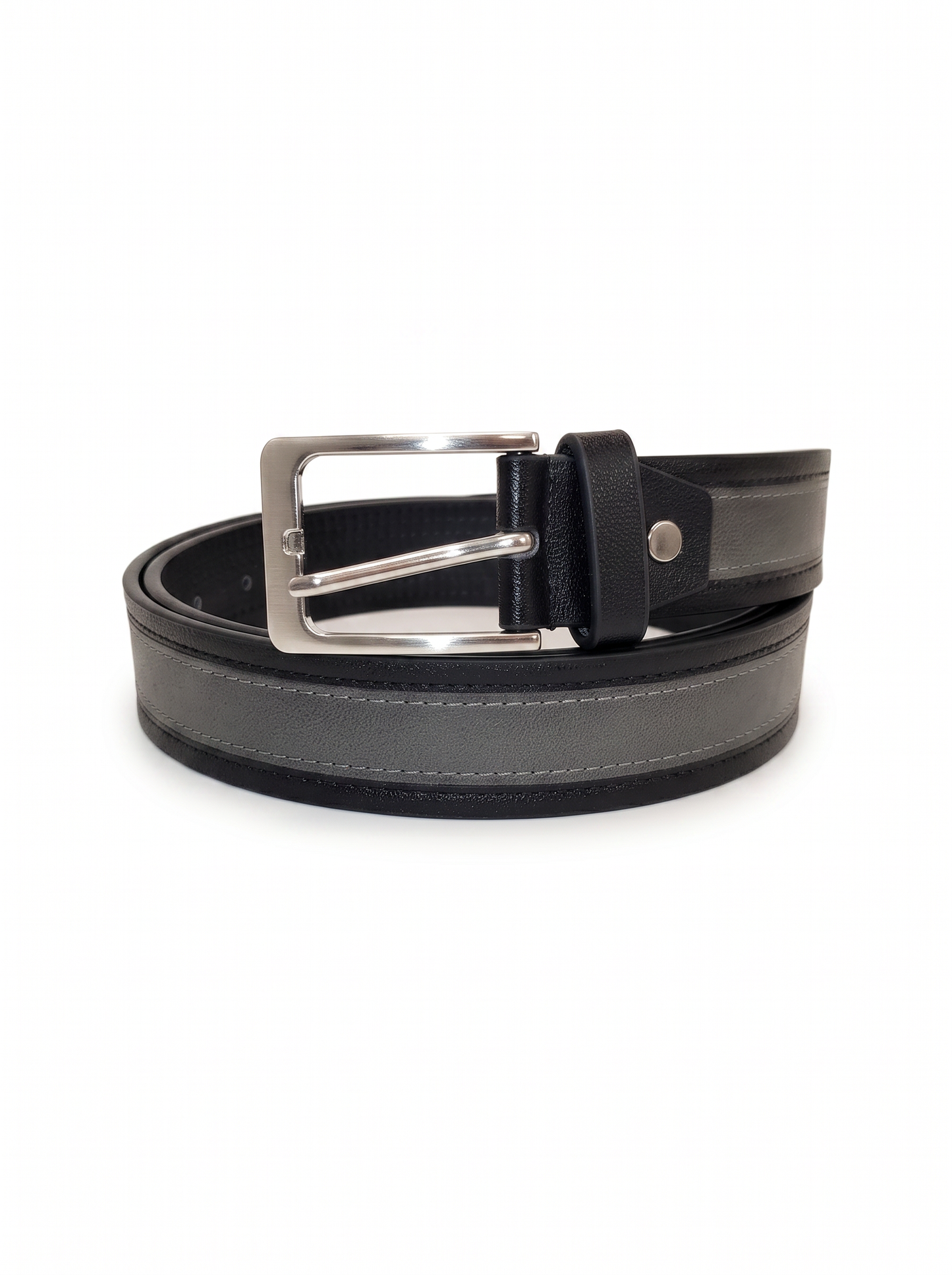Cintura uomo fusto a contrasto elegante - Nero