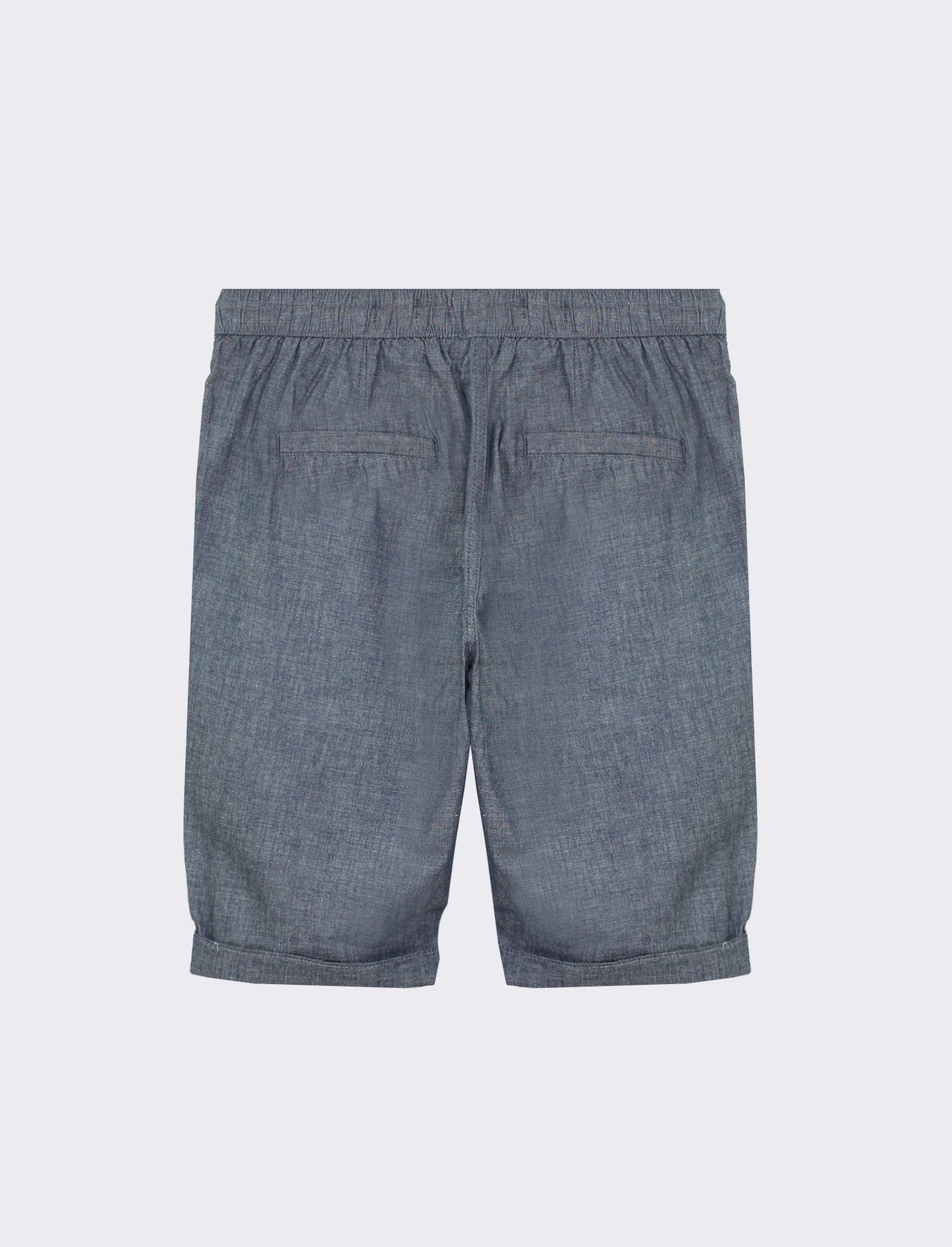 Bermuda jogger in cotone effetto denim - Denim