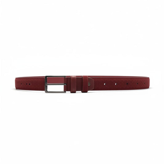 Men's suede woven belt - Red