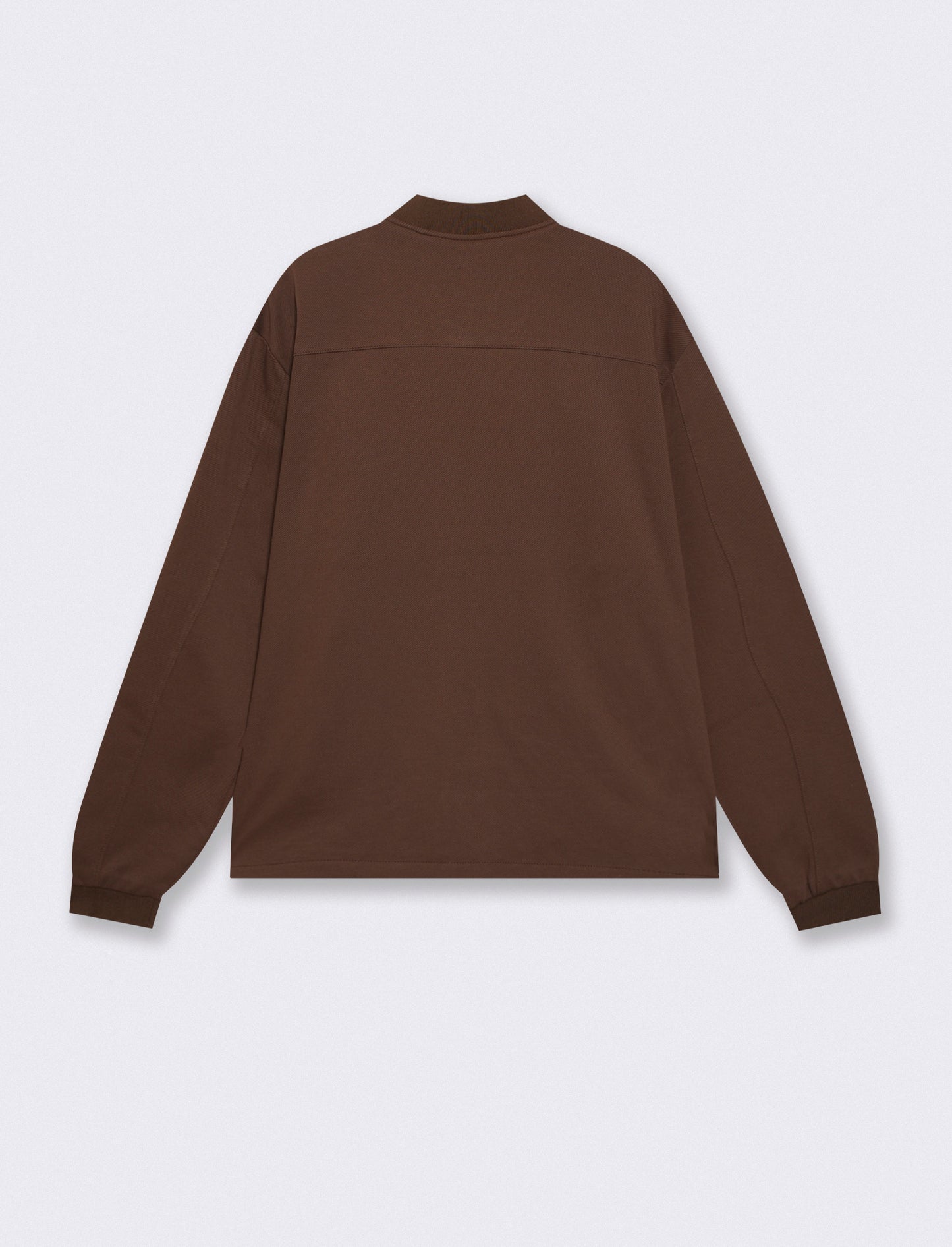 Felpa Lupetto Cardigan Uomo in Tessuto Diagonale - Moro