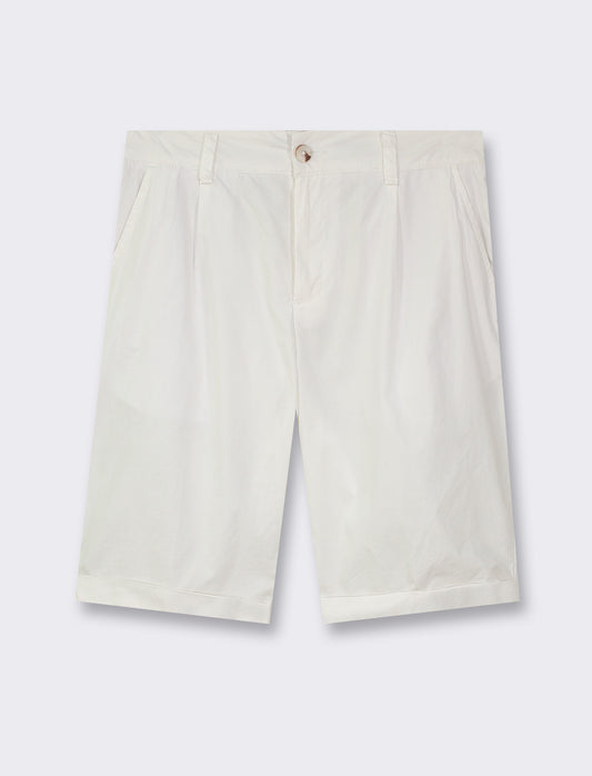 Bermuda chino regular fit - Bianco