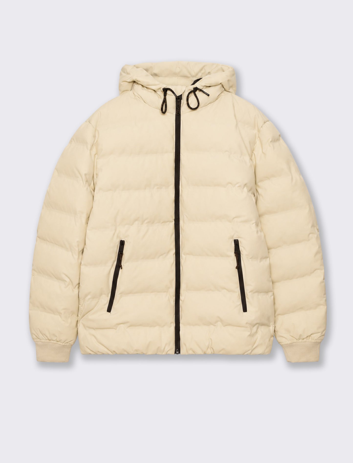 Men's down jacket with hood - Grey