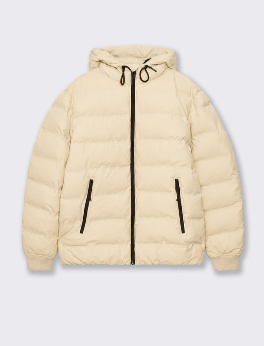 Men's down jacket with hood - Grey