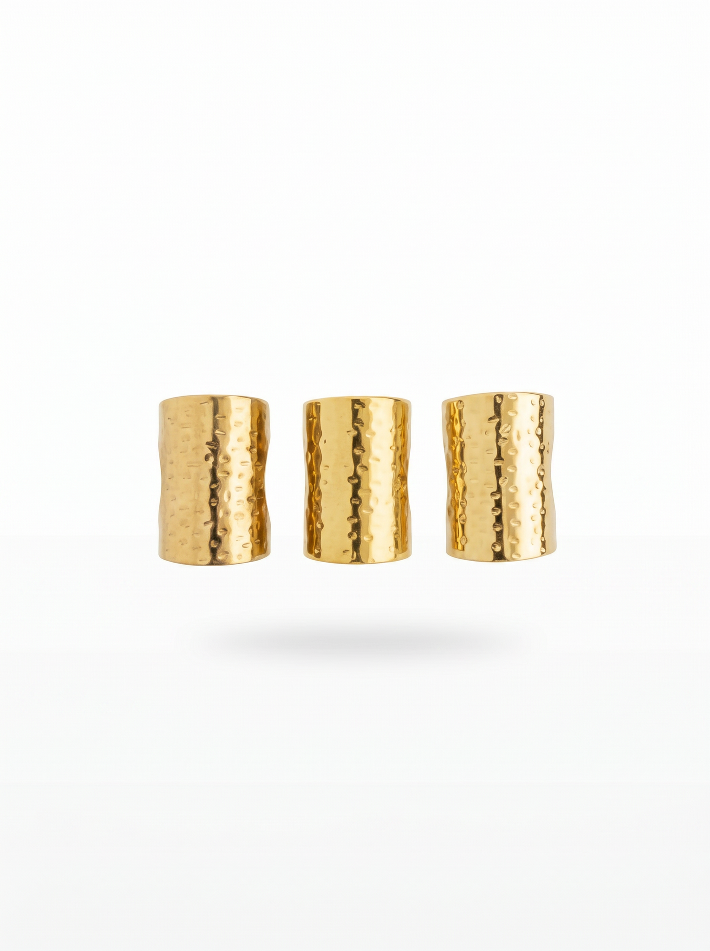 Adjustable Hammered Rings - Gold