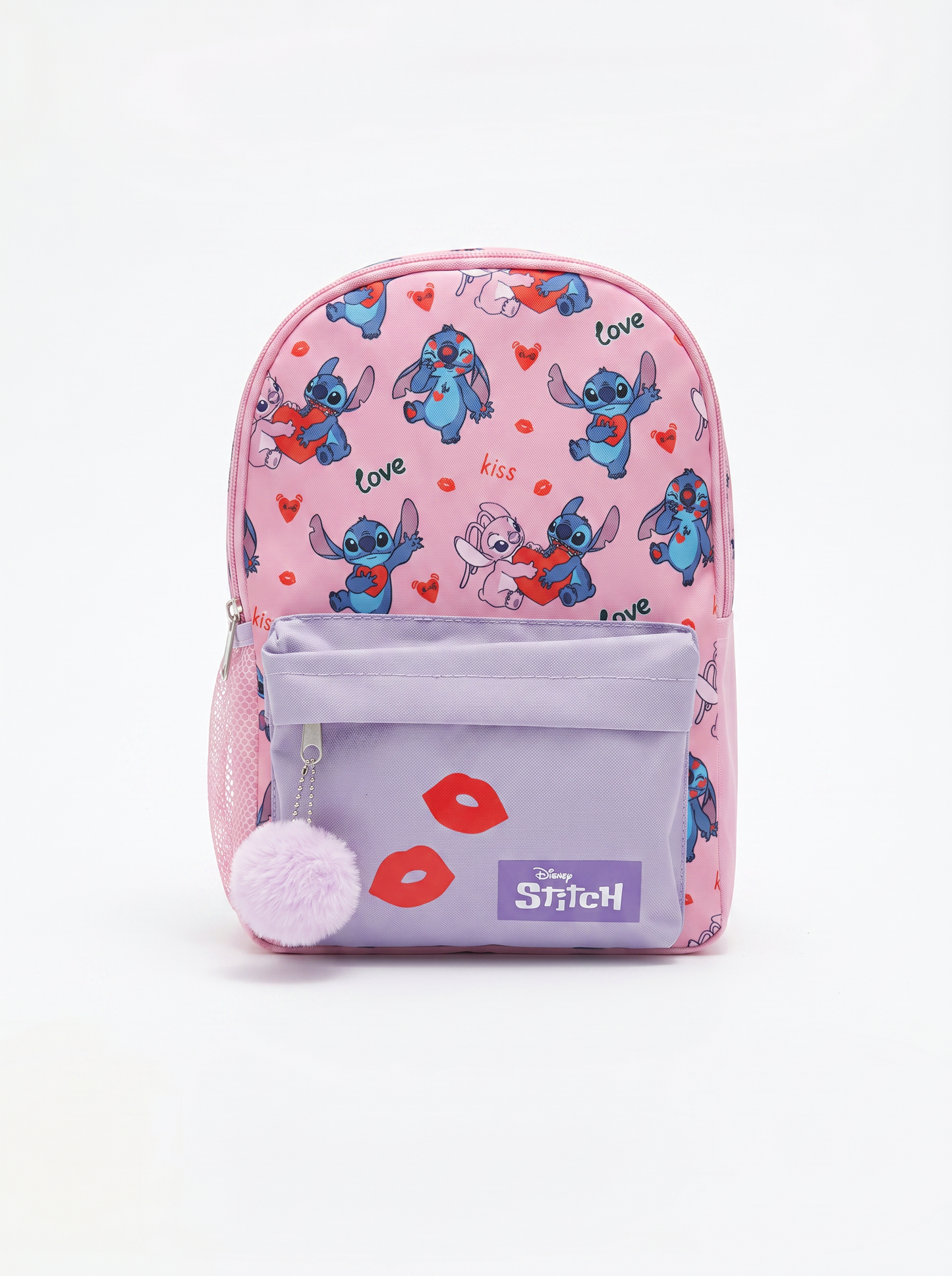 Fuchsia Stitch and Pink Hello Kitty Backpack for Girls - Fuxia