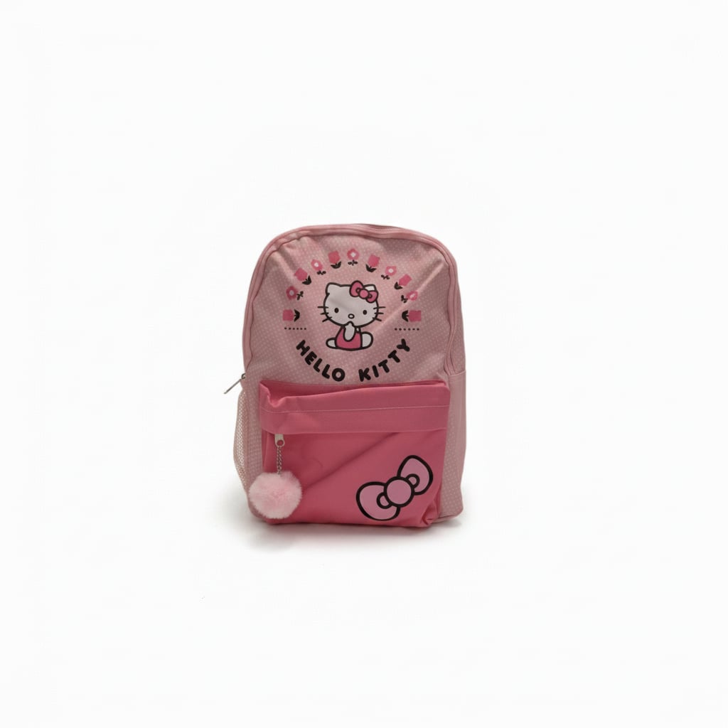 Zaino bambina fuxia Stitch e rosa Hello Kitty - Rosa