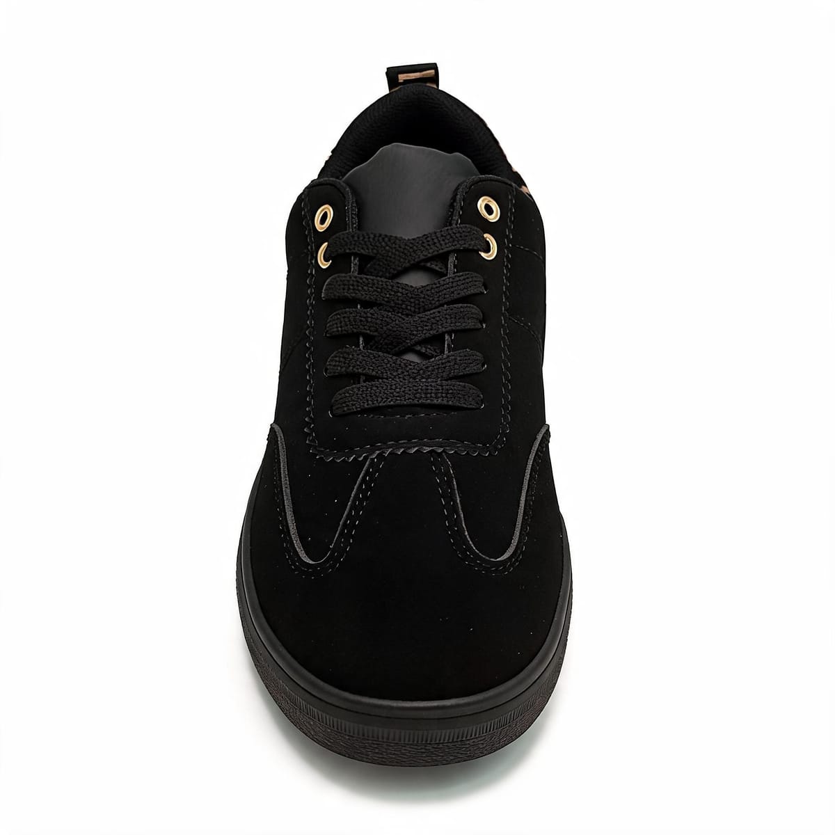 Sneakers nere con dettaglio maculato - Nero
