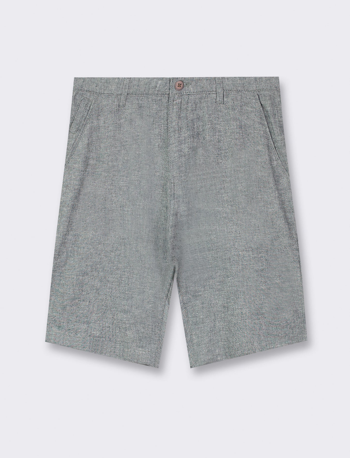 Bermuda chino linen blend - Grigio