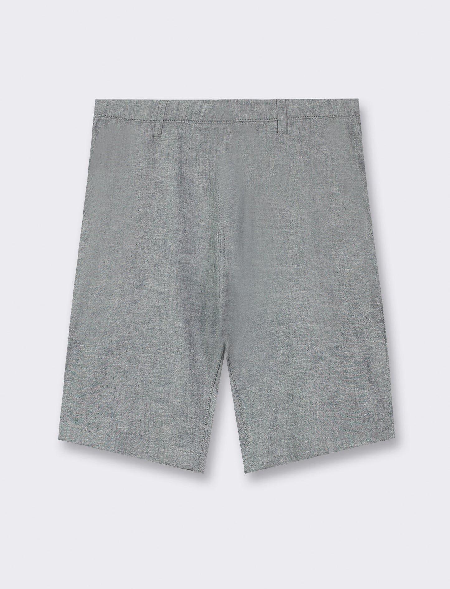 Bermuda chino linen blend - Grigio