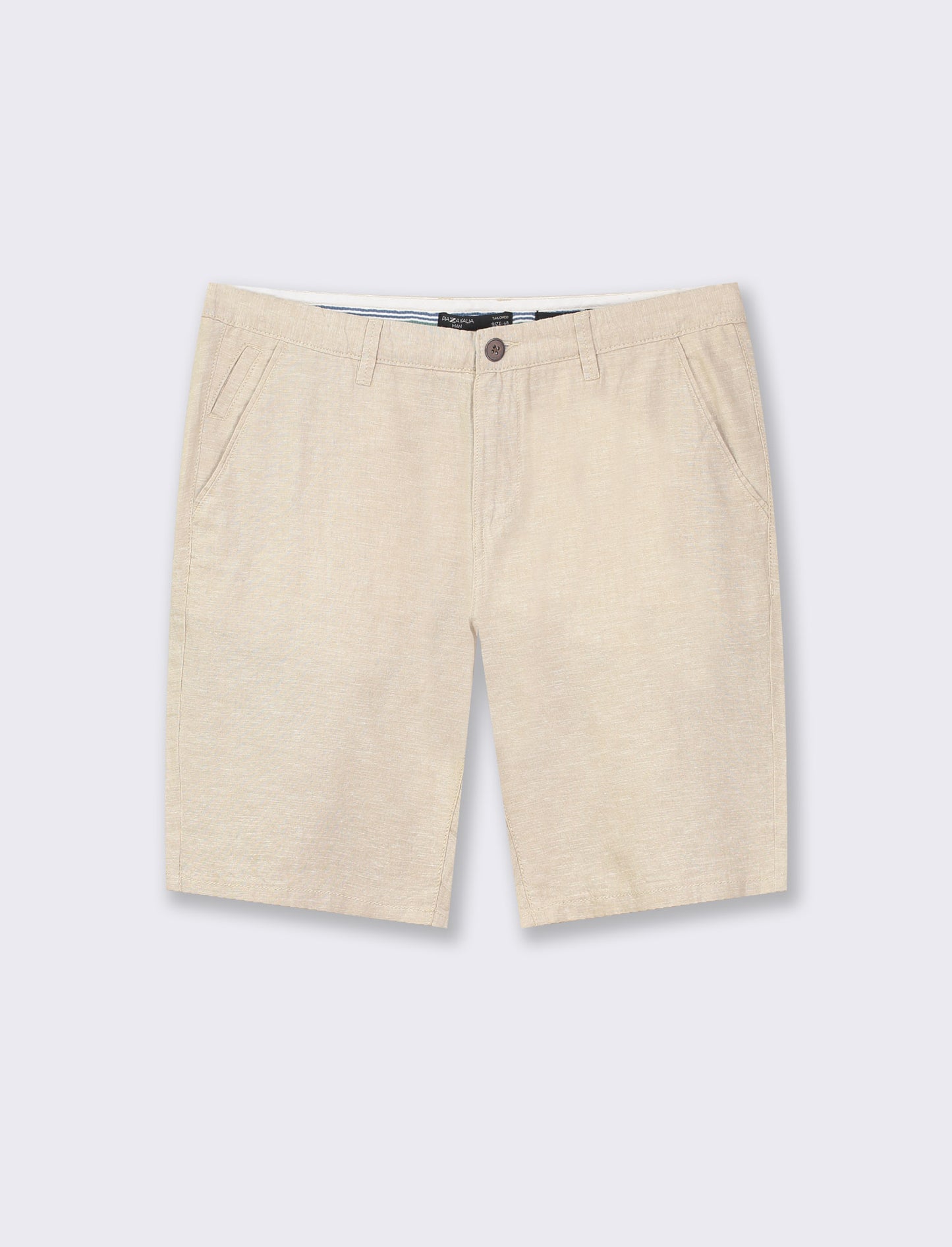 Bermuda chino linen blend - Beige