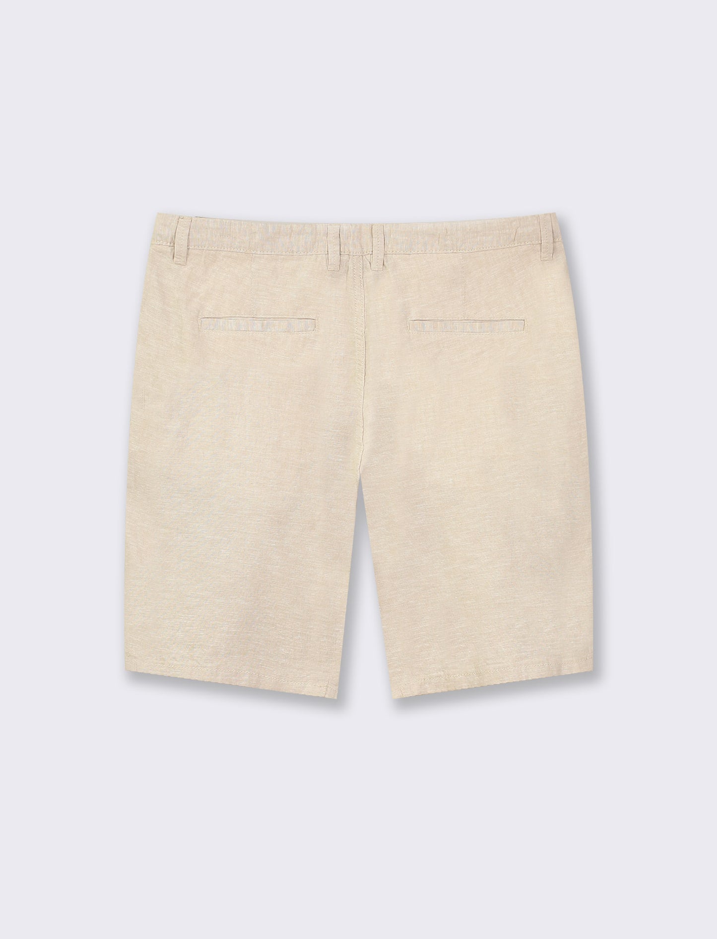 Bermuda chino linen blend - Beige