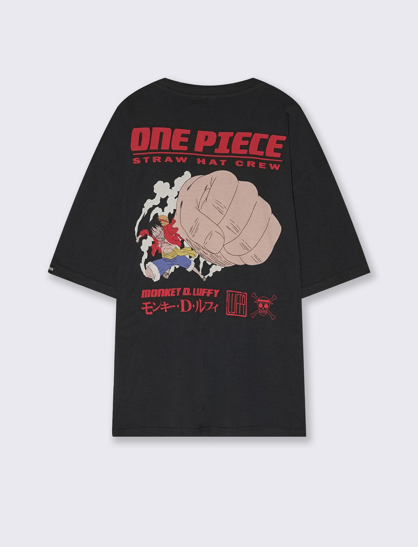 T-SHIRT STAMPA ONE PIECE - Nero