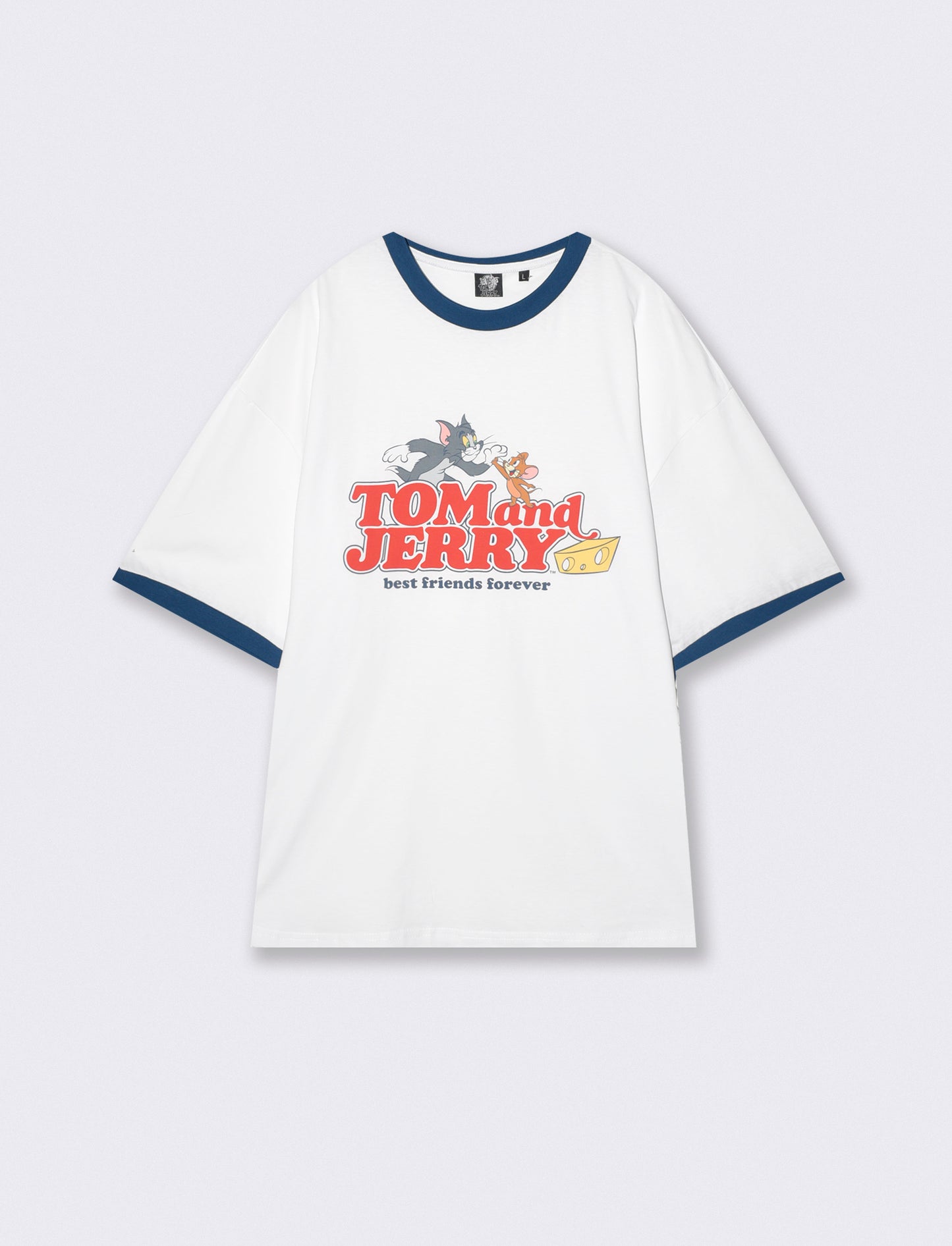 T-SHIRT STAMPA TOM AND GERRY - Bianco