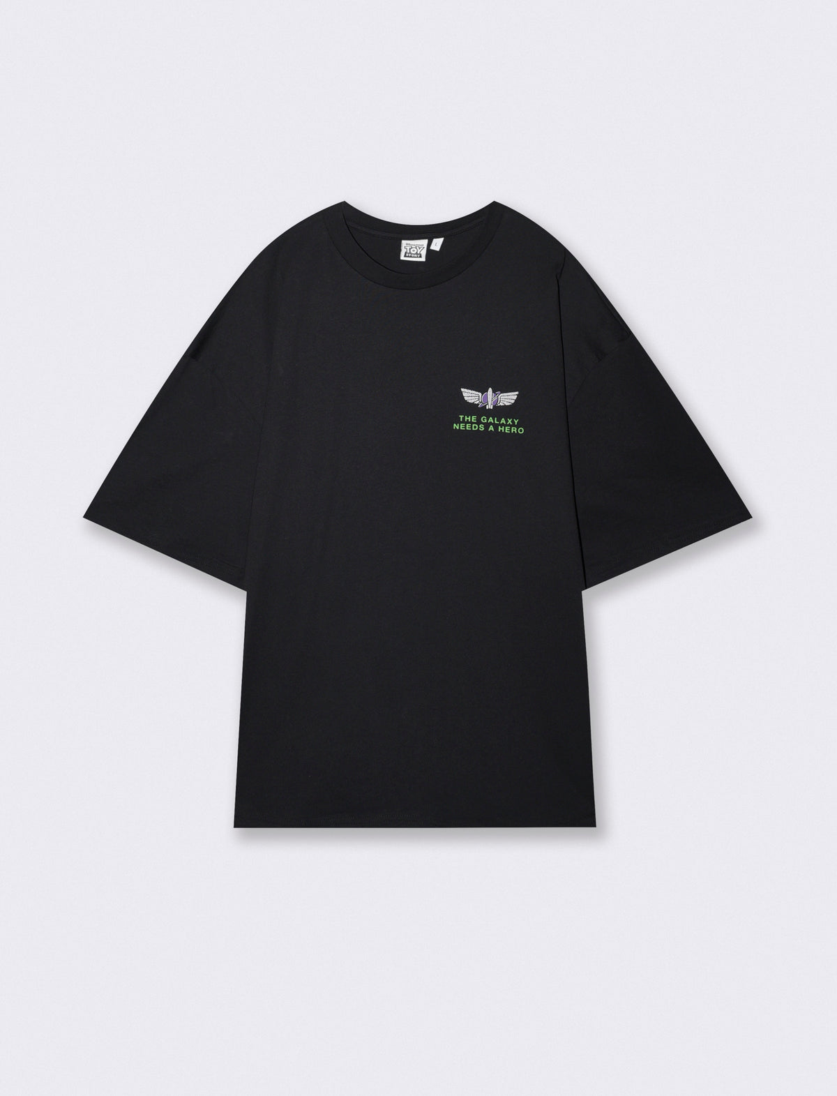 T-shirt Toy Story uomo in cotone boxy fit - Nero