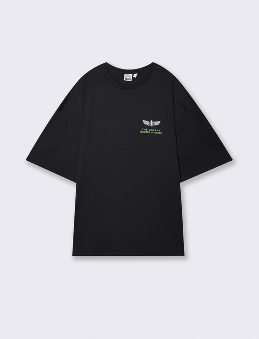 T-shirt Toy Story uomo in cotone boxy fit - Nero